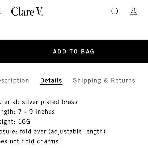 Clare V Silver Bracelet - Picture 10 of 11